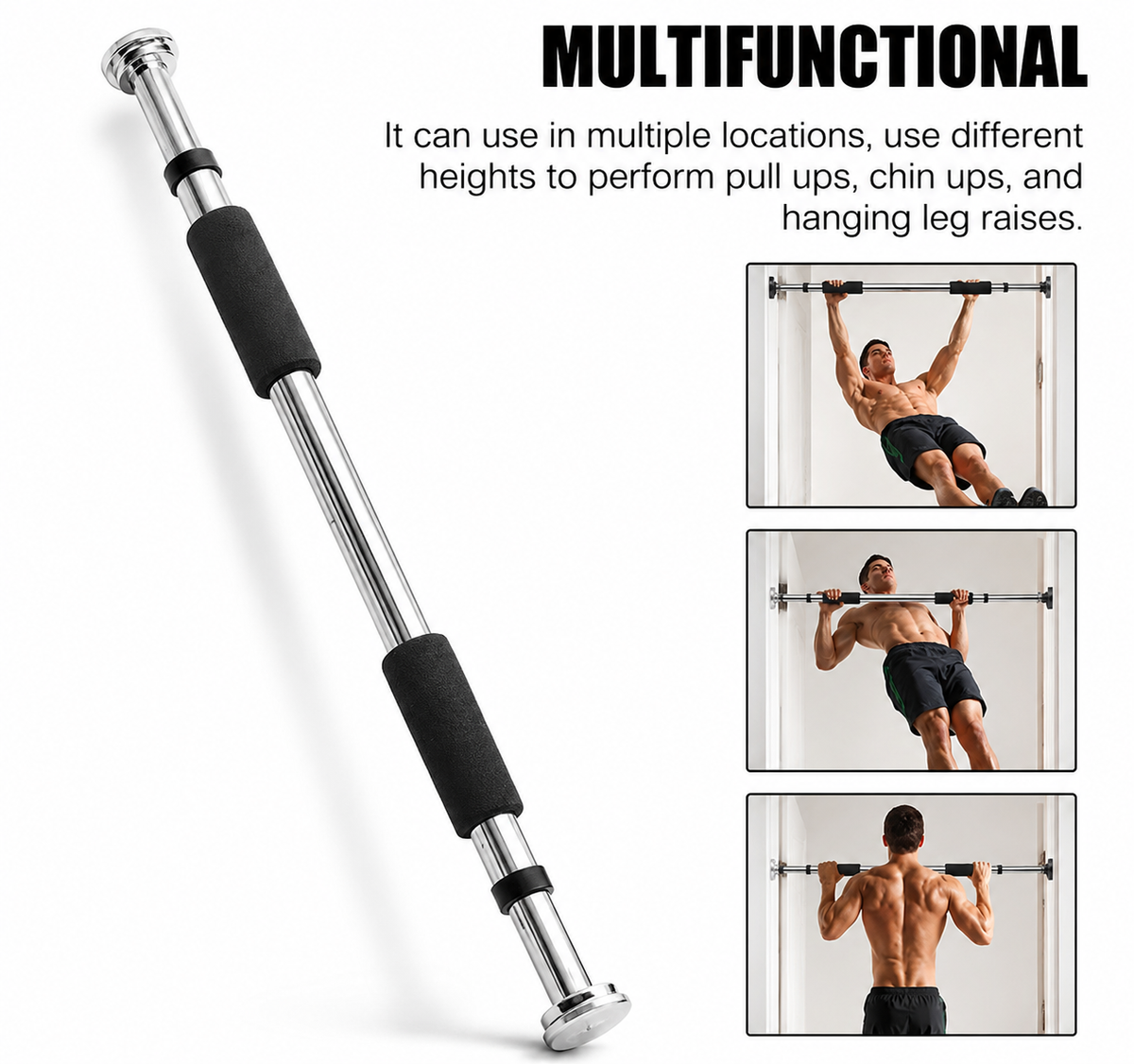 Doorway Pull-Up Bar – Transform Your Home into a Personal Gym!