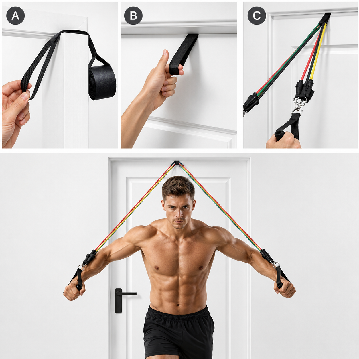 11PCS Power Resistance Band Set—your ultimate portable gym for full-body workouts