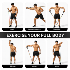 11PCS Power Resistance Band Set—your ultimate portable gym for full-body workouts