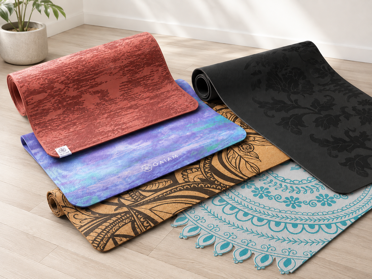 Performance Longer &amp; Wider Dry-Grip Yoga Mat – Elevate Your Practice with Comfort &amp; Control!
