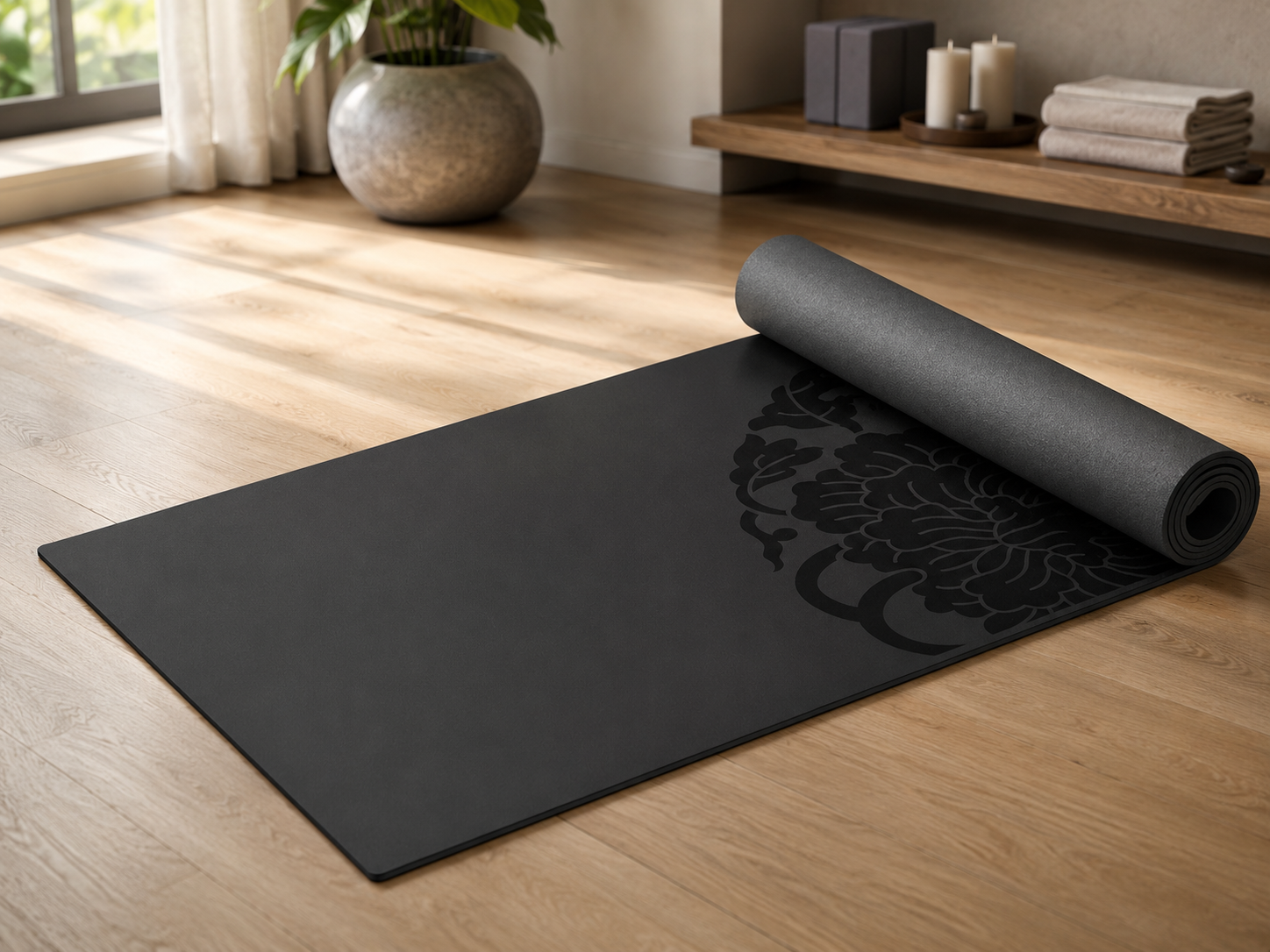 Performance Longer &amp; Wider Dry-Grip Yoga Mat – Elevate Your Practice with Comfort &amp; Control!